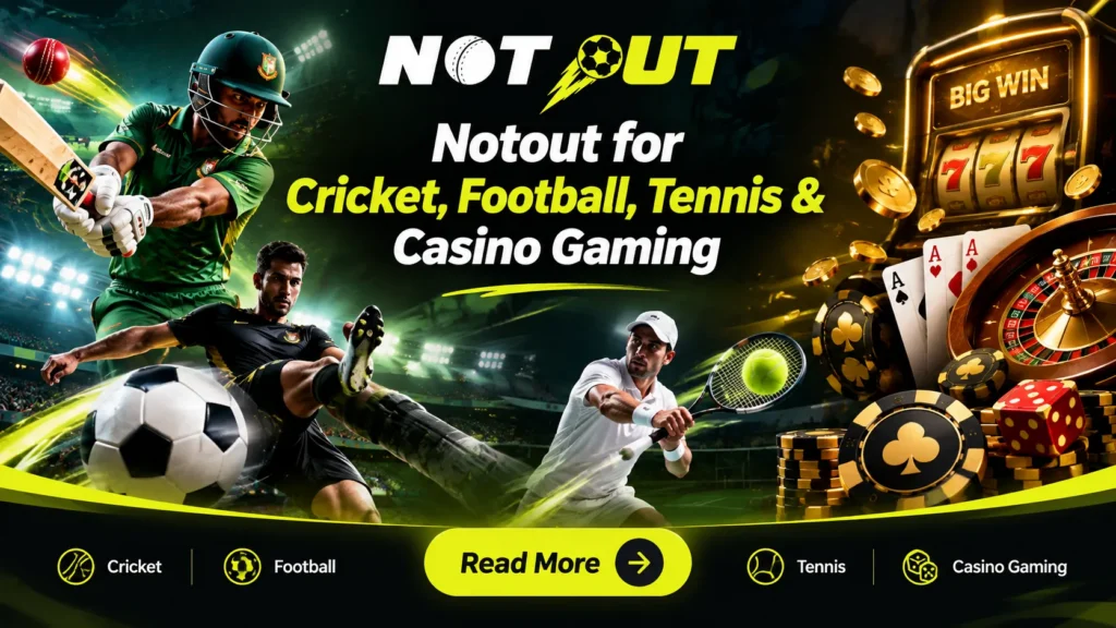 Notout for Cricket, Football, Tennis & Casino Gaming